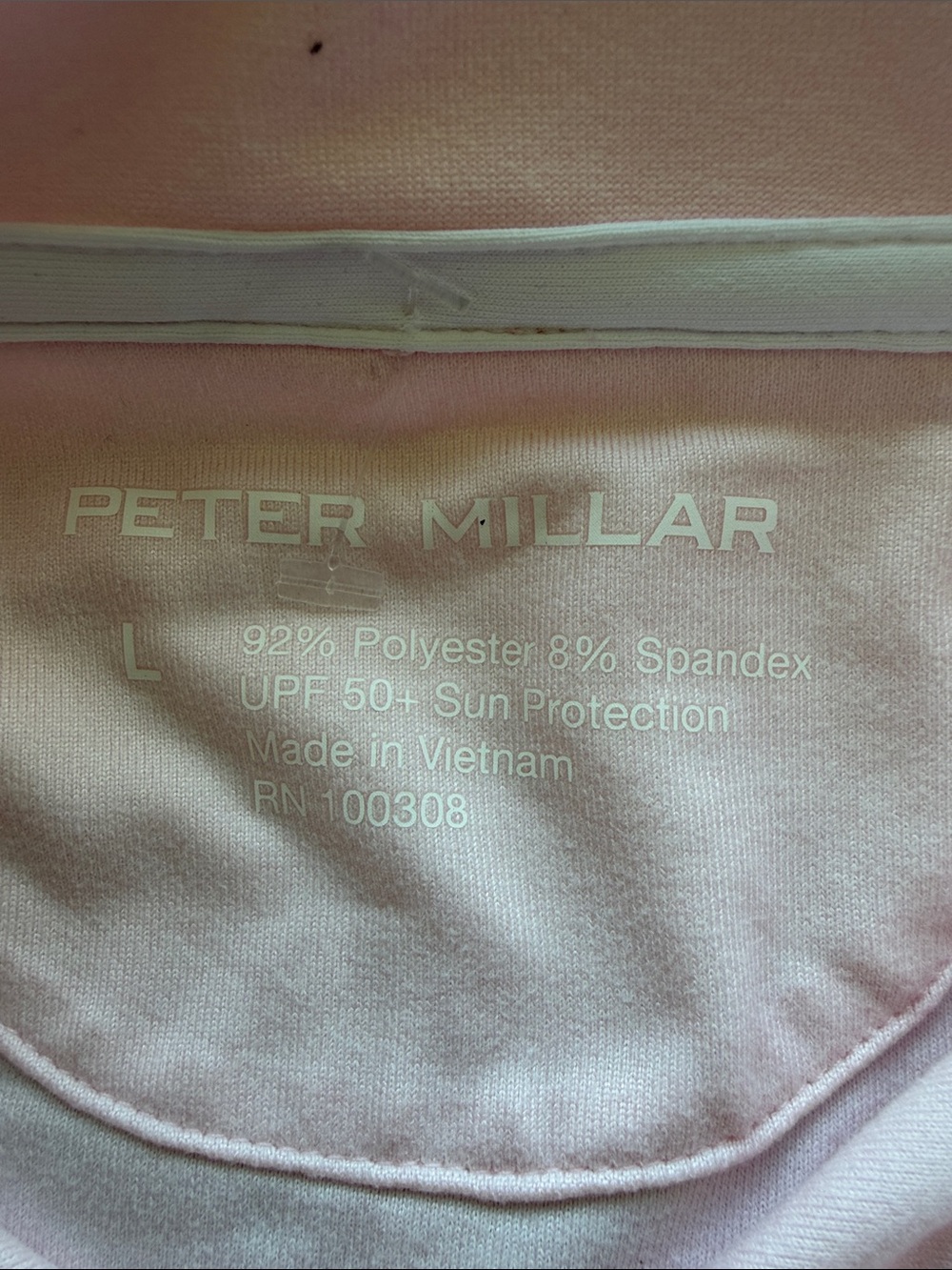 Peter Millar Pale Pink Long-Sleeve Quarter-Zip Pullover - Picture 5 of 7
